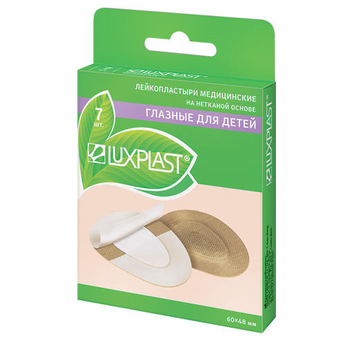 Luxplast Пластырь глазной для детей на нетканой основе набор 7 шт, 48x60 мм (Luxplast, Пластырь), Пластырь
Luxplast Пластырь глазной для детей на нетканой основе набор 7 шт, 48x60 мм (Luxplast, Пластырь), Пластырь