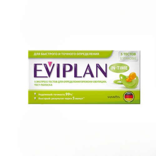 Eviplan Экспресс-тест для определения овулиции Eviplan In-Time, 5 шт (Eviplan, )
Eviplan Экспресс-тест для определения овулиции Eviplan In-Time, 5 шт (Eviplan, )