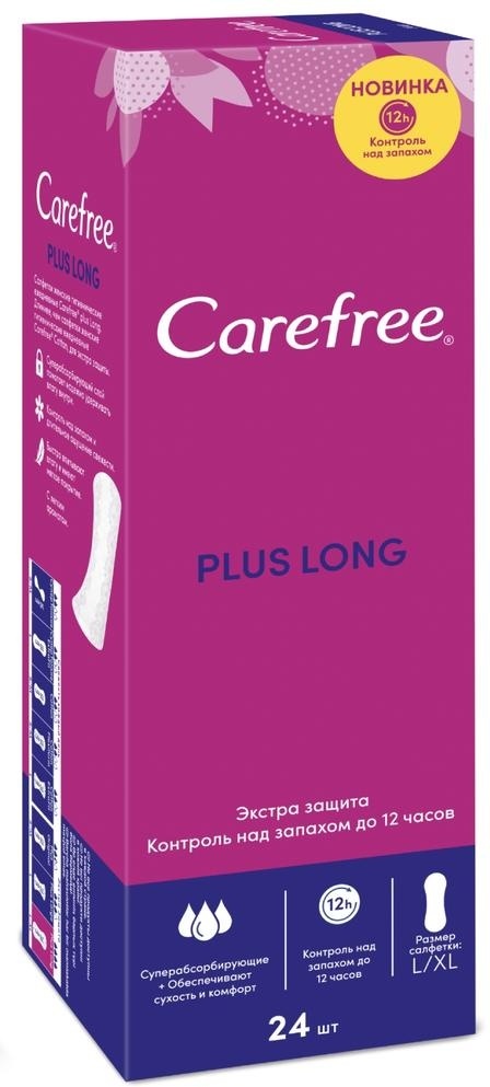 Carefree Ежедневные прокладки Plus Long, 24 шт (Carefree, На каждый день), На каждый день
Carefree Ежедневные прокладки Plus Long, 24 шт (Carefree, На каждый день), На каждый день