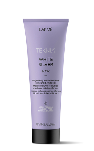 Lakme Тонирующая маска для нейтрализации желтого оттенка волос White silver mask, 250 мл (Lakme, Teknia), Teknia
Lakme Тонирующая маска для нейтрализации желтого оттенка волос White silver mask, 250 мл (Lakme, Teknia), Teknia