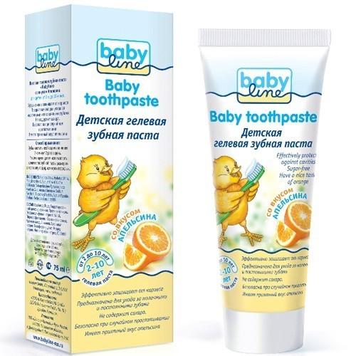 Baby line Детская зубная паста гелевая со вкусом апельсина, 2-10 лет, 75 мл (Baby line, Уход за зубками), Уход за зубками
Baby line Детская зубная паста гелевая со вкусом апельсина, 2-10 лет, 75 мл (Baby line, Уход за зубками), Уход за зубками