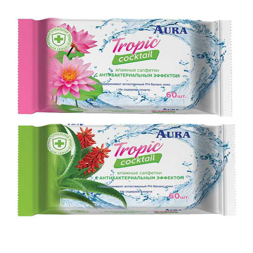 Aura Влажные салфетки Tropic cocktail с антибактериальным эффектом 60 шт (Aura, Влажные салфетки), Влажные салфетки
Aura Влажные салфетки Tropic cocktail с антибактериальным эффектом 60 шт (Aura, Влажные салфетки), Влажные салфетки