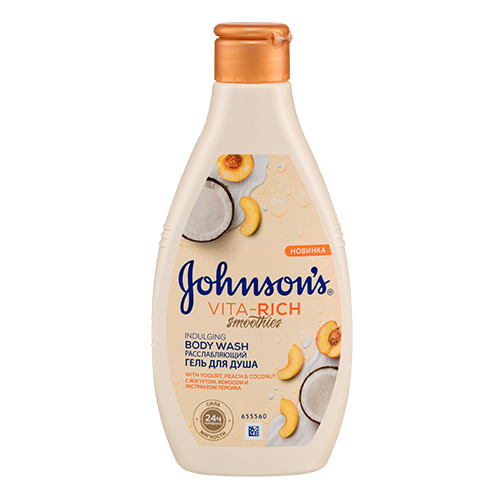 Johnson's Baby Гель для душа с йогуртом, кокосом и экстрактом персика «Johnson's Vita-Rich Расслабляющий», 250 мл (Johnson's Baby, Care VITA-RICH), Care VITA-RICH
Johnson's Baby Гель для душа с йогуртом, кокосом и экстрактом персика «Johnson's Vita-Rich Расслабляющий», 250 мл (Johnson's Baby, Care VITA-RICH), Care VITA-RICH