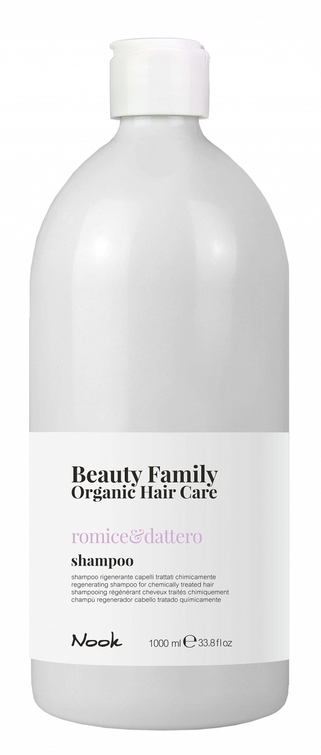 Nook Восстанавливающий шампунь для химически обработанных волос Shampoo Romice&Dattero, 1000 мл (Nook, Beauty Family), Beauty Family
Nook Восстанавливающий шампунь для химически обработанных волос Shampoo Romice&Dattero, 1000 мл (Nook, Beauty Family), Beauty Family