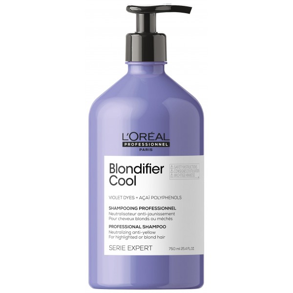 Loreal Professionnel Шампунь Blondifier Cool для нейтрализации желтизны холодных оттенков блонд, 750 мл (Loreal Professionnel, Serie Expert), Serie Expert
Loreal Professionnel Шампунь Blondifier Cool для нейтрализации желтизны холодных оттенков блонд, 750 мл (Loreal Professionnel, Serie Expert), Serie Expert