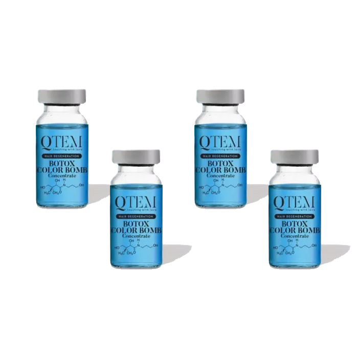 Qtem Холодный филлер для волос Color Bomb, (15 мл + 15 мл) х 2 шт (Qtem, Hair Regeneration), Hair Regeneration
Qtem Холодный филлер для волос Color Bomb, (15 мл + 15 мл) х 2 шт (Qtem, Hair Regeneration), Hair Regeneration
