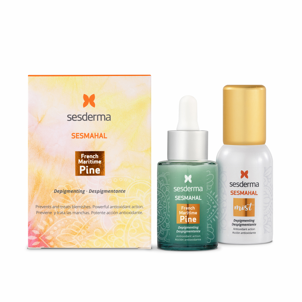 Sesderma Набор депигментирующий French Maritime Pine (сыворотка 30 мл + спрей-мист 30 мл) (Sesderma, Sesmahal), Sesmahal
Sesderma Набор депигментирующий French Maritime Pine (сыворотка 30 мл + спрей-мист 30 мл) (Sesderma, Sesmahal), Sesmahal
