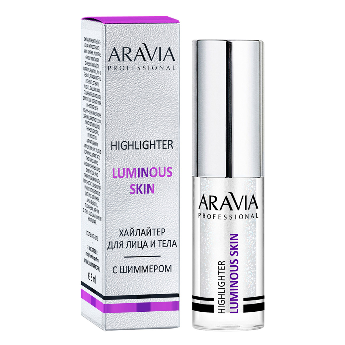 Aravia Professional Хайлайтер с шиммером жидкий для лица и тела Luminous Skin, 5 мл (Aravia Professional, Декоративная косметика), Декоративная косметика
Aravia Professional Хайлайтер с шиммером жидкий для лица и тела Luminous Skin, 5 мл (Aravia Professional, Декоративная косметика), Декоративная косметика