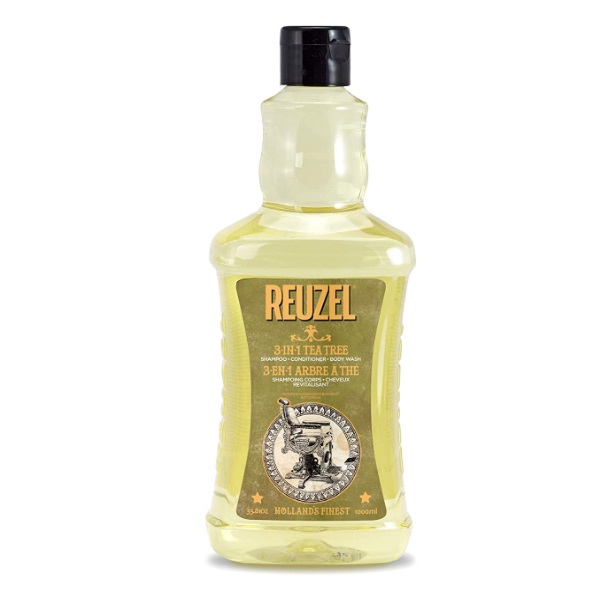 

Reuzel Мужской шампунь 3 в 1 Tea Tree Shampoo для тела и волос, 1000 мл (Reuzel, Пеномойка), Пеномойка