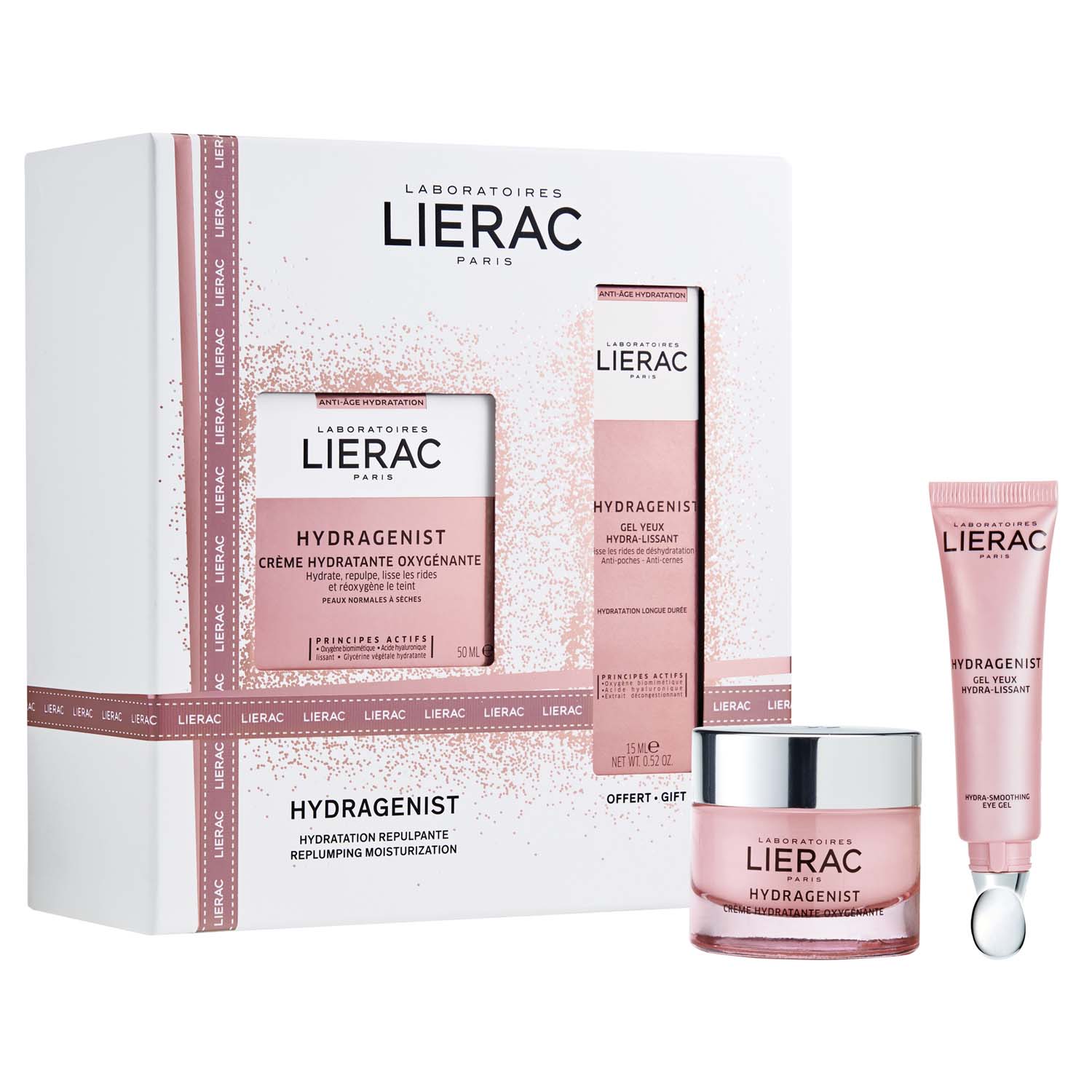 Lierac Подарочный набор: крем кислородный увлажняющий 50 мл + увлажняющий гель для области вокруг глаз 15 мл (Lierac, Hydragenist), Hydragenist
Lierac Подарочный набор: крем кислородный увлажняющий 50 мл + увлажняющий гель для области вокруг глаз 15 мл (Lierac, Hydragenist), Hydragenist