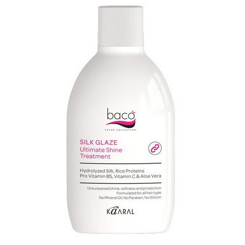 Kaaral Интенсивная шелковая реконструкция Glaze Ultimate Shine Treatment, 250 мл (Kaaral, Baco), Baco
Kaaral Интенсивная шелковая реконструкция Glaze Ultimate Shine Treatment, 250 мл (Kaaral, Baco), Baco
