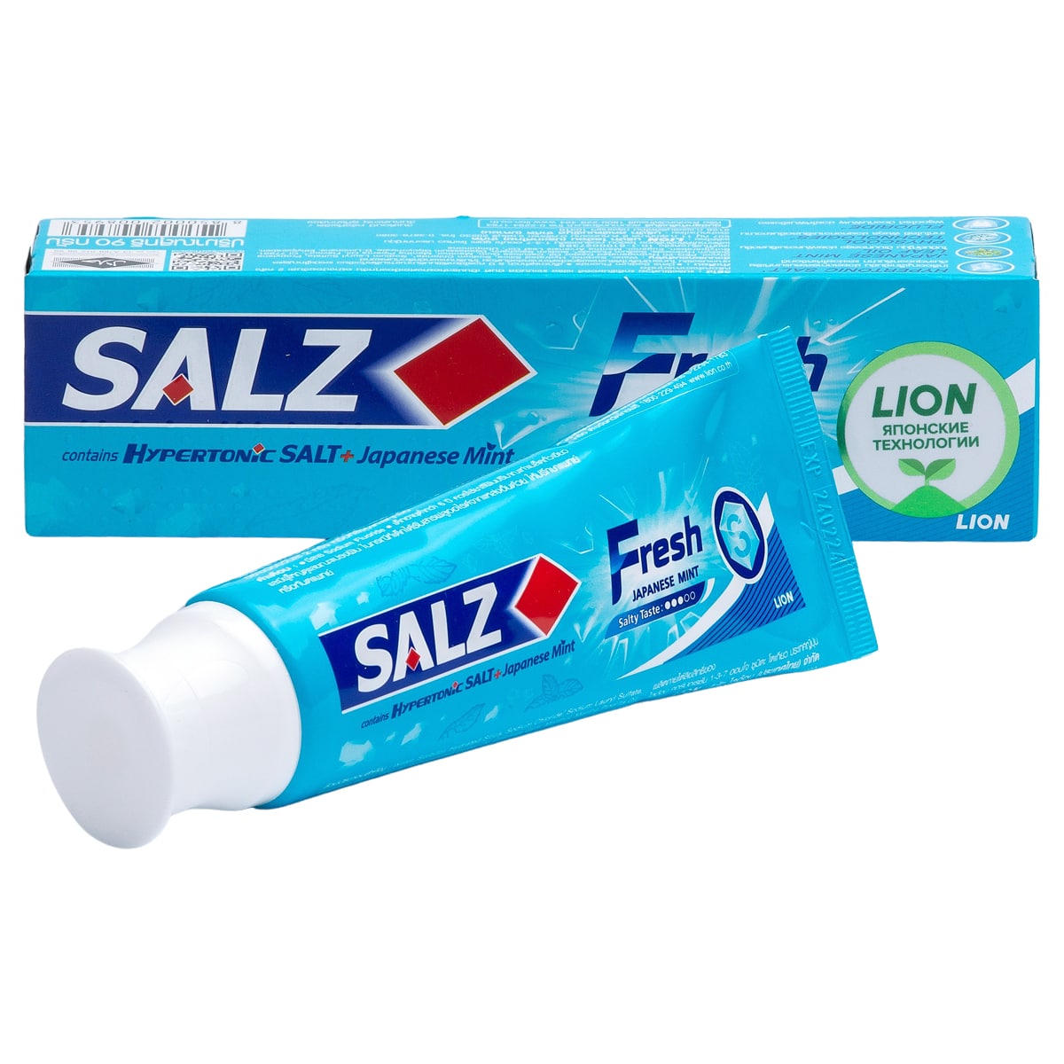 Lion Thailand Зубная паста Fresh для комплексной защиты, 90 г (Lion Thailand, Salz), Salz
Lion Thailand Зубная паста Fresh для комплексной защиты, 90 г (Lion Thailand, Salz), Salz