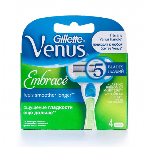Gillette Сменный картридж Venus Embrace женский, 4 шт (Gillette, Бритвы и лезвия), Бритвы и лезвия
Gillette Сменный картридж Venus Embrace женский, 4 шт (Gillette, Бритвы и лезвия), Бритвы и лезвия