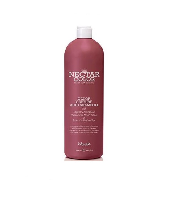 Nook Фиксирующий шампунь после окрашивания Color Capture Acid Shampoo, 1000 мл (Nook, Nectar Color), Nectar Color
Nook Фиксирующий шампунь после окрашивания Color Capture Acid Shampoo, 1000 мл (Nook, Nectar Color), Nectar Color