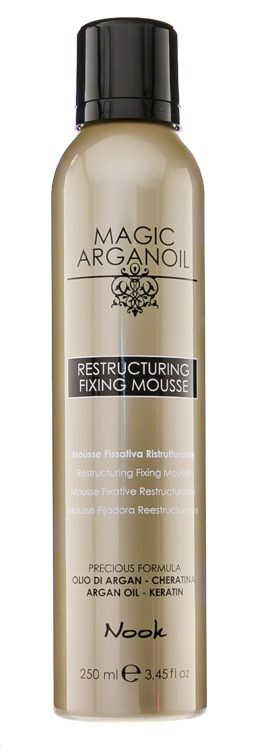 Nook Мусс для укладки волос средней фиксации Restructuring Fixing Mousse, 250 мл (Nook, Magic Arganoil), Magic Arganoil
Nook Мусс для укладки волос средней фиксации Restructuring Fixing Mousse, 250 мл (Nook, Magic Arganoil), Magic Arganoil