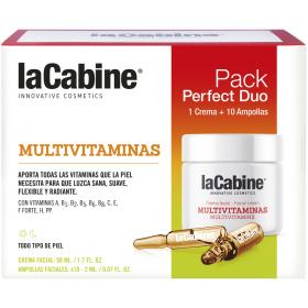 La Cabine Набор Концентрированная сыворотка в ампулах с 11 витаминами Ampoules, 102 мл  Мультивитаминный крем Perfect Duo Multivitamins Cream, 50 мл. фото