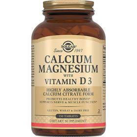Solgar Кальций - Магний с витамином D3, 150 таблеток. фото