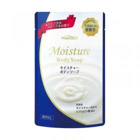 Kumano Cosmetics Жидкое мыло для тела увлажняющее с восточным цветочным ароматом Pharmaact, сменный блок 400 мл. фото