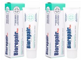 Biorepair Набор Total plus Protezione Зубная паста с комплексной защитой 75 мл2 штуки. фото
