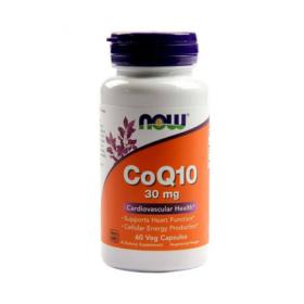 Now Foods Кофермент Q10, 30 мг,  60 капсул. фото