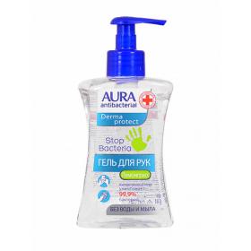 Aura Гель для рук антибактериальный Derma Protect изопропиловый спирт 250 мл. фото