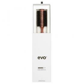 EVO Круглая щетка для волос Брюс с натуральной щетиной, диаметр 28 мм. фото