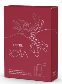 Estel Подарочный набор Rossa шампунь 250 мл  бальзам-маска 200 мл  парфюмерная вуаль 100 мл. фото