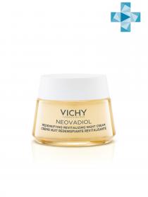 Vichy Уплотняющий охлаждающий ночной крем для кожи в период пред-менопаузы, 50 мл. фото