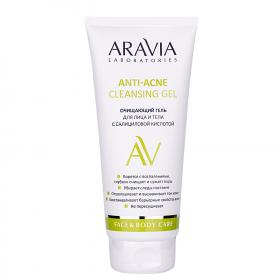 Aravia Laboratories Очищающий гель для лица и тела с салициловой кислотой Anti-Acne Cleansing Gel, 200 мл. фото