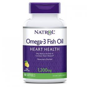 Natrol Рыбий жир омега-3 1200 мг, 60 капсул. фото