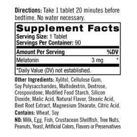 Natrol Мелатонин 3 мг быстрорастворимый со вкусом клубники, 90 таблеток. фото