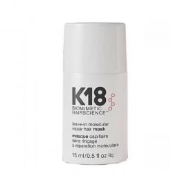 K-18 Несмываемая маска для молекулярного восстановления волос, 15 мл. фото