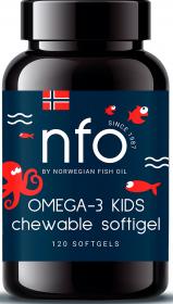 Norwegian Fish Oil Омега 3 с витамином D для детей, 120 капсул. фото