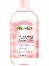 Garnier Мицеллярная розовая вода Очищение  сияние, 700 мл. фото