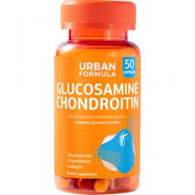Urban Formula Комплекс для суставов и связок Glucosamine Chondroitin, 50 капсул. фото