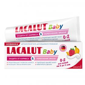 Lacalut Детская зубная паста Baby Защита от кариеса и укрепление эмали 0-2, 65 г. фото