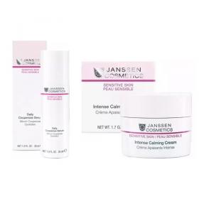 Janssen Cosmetics Набор средств для чувствительной кожи лица концентрат 30 мл  крем 50 мл. фото
