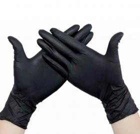 Чистовье Перчатки нитриловые Ecolat размер М черные, 100 шт. фото
