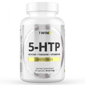 1Win Комплекс 5-HTP с глицином, L-теанином и витаминами группы B, 60 капсул. фото