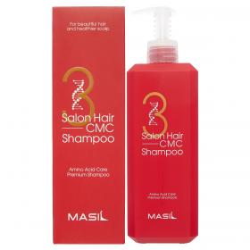Masil Восстанавливающий шампунь с аминокислотами 3 Salon Hair CMC Shampoo, 500 мл. фото