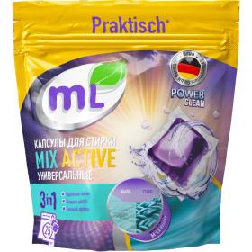 Meine Liebe Универсальные капсулы для стирки Mix Active 3-в-1, 25 шт. фото