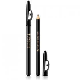 Eveline Cosmetics Контурный карандаш с точилкой для глаз, черный. фото