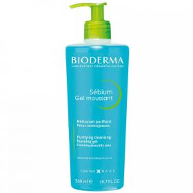 Bioderma Набор для очищения жирной кожи гель, 500 мл  мицеллярная вода, 500 мл. фото