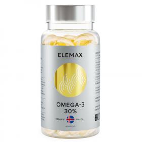 Elemax Комплекс Омега-3 жирные кислоты высокой концентрации 30, 90 капсул. фото