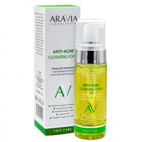 Aravia Laboratories Пенка для умывания с коллоидной серой и экстрактом женьшеня Anti-Acne Cleansing Foam, 150 мл. фото