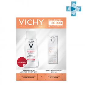 Vichy Набор солнцезащитный флюид Uv-Age Daily SPF 50, 40 мл  мицеллярная вода, 100 мл. фото