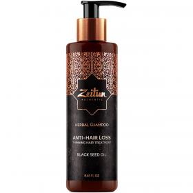Zeitun Укрепляющий фито-шампунь с маслом черного тмина против выпадения волос Anti-Hair Loss, 250 мл. фото