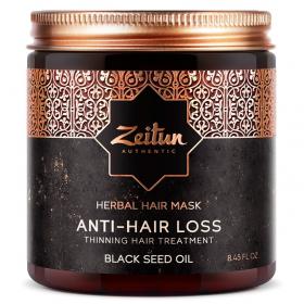Zeitun Укрепляющая фито-маска с маслом черного тмина против выпадения волос Anti-Hair Loss, 250 мл. фото