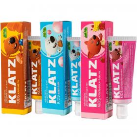 Klatz Набор детских зубных паст Ми-ми-мишки, 3 шт. фото
