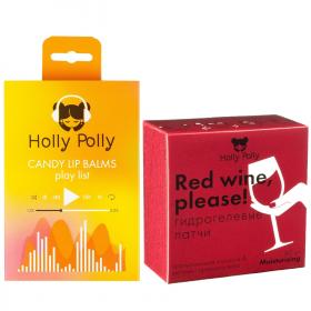 Holly Polly Набор Music Collection бальзамы для губ Candy Play List  гидрогелевые патчи 60 шт. фото